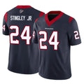 H.Texans #24 Derek Stingley Jr. Player Navy Limited Vapor F.U.S.E. Home Game ROCER Stitched Jerseys