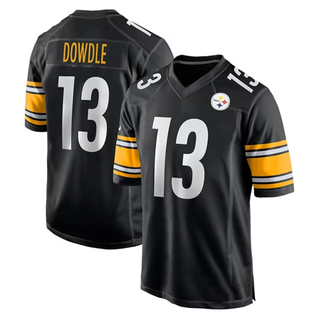 P.Steelers #13 Rico Dowdle Player Black Home Game ROCER Stitched Jerseys
