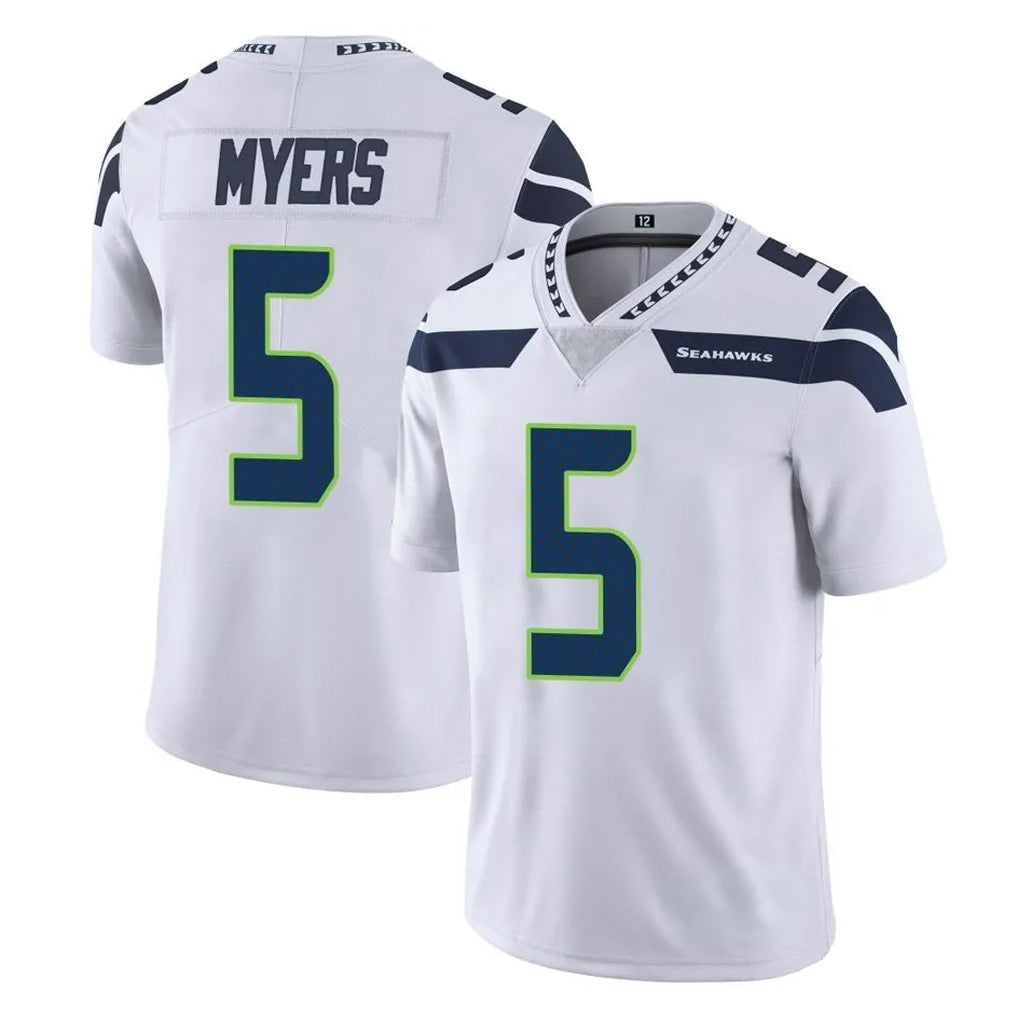 S.Seahawks #5 Jason Myers Player White Limited Vapor Untouchable Home Game ROCER Stitched Jerseys
