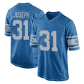 D.Lions #31 Kerby Joseph Player Blue Vapor Untouchable Throwback Game ROCER Stitched Jerseys