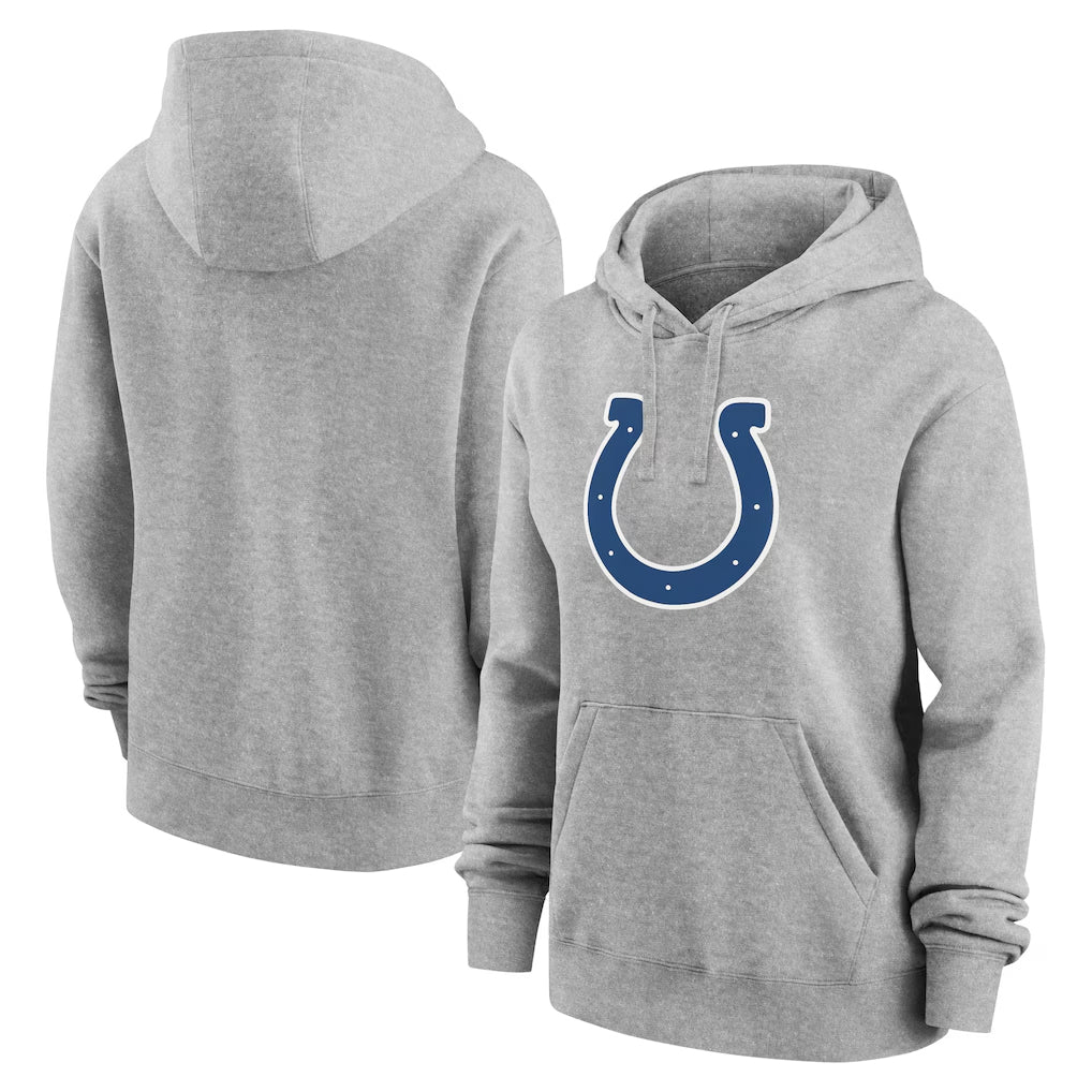 IN.Colts ## Colts Blank Player Heather Gray Club Fleece Hoodie Limited ROCER Stitched Jerseys
