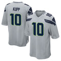 S.Seahawks #10 Cooper Kupp Player Gray Home Game ROCER Stitched Jerseys