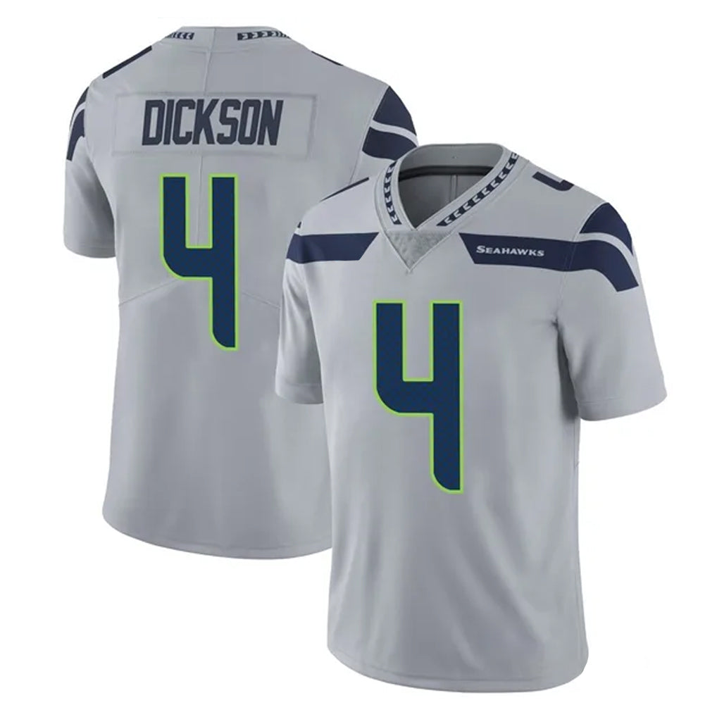 S.Seahawks #4 Michael Dickson Player Gray Limited Vapor Untouchable Home Game ROCER Stitched Jerseys