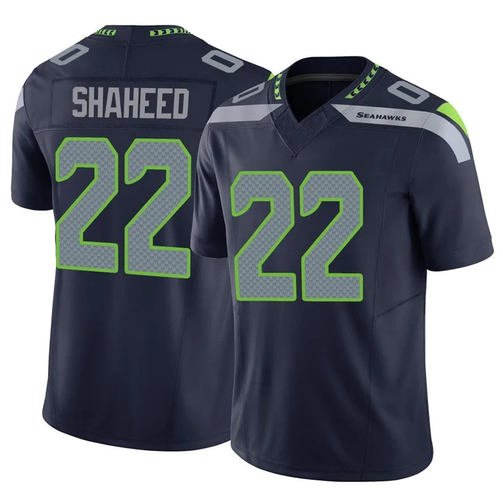 S.Seahawks #22 Rashid Shaheed Player Navy Limited Vapor F.U.S.E. Home Game ROCER Stitched Jerseys