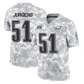 P.Eagles #51 Cam Jurgens Player Arctic Camo Salute to Service Limited Game ROCER Stitched Jerseys