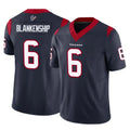 H.Texans #6 Reed Blankenship Player Navy Limited Vapor F.U.S.E. Home Game ROCER Stitched Jerseys