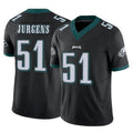P.Eagles #51 Cam Jurgens Player Black Limited Vapor F.U.S.E. Home Game ROCER Stitched Jerseys