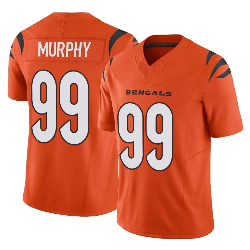 C.Bengals #99 Myles Murphy Player Orange Vapor F.U.S.E. Limited Home Game ROCER Stitched Jerseys