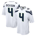 S.Seahawks #4 Michael Dickson Player White Home Game ROCER Stitched Jerseys