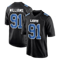 D.Lions #91 Tyleik Williams Player Black Fashion Home Game ROCER Stitched Jerseys