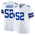 D.Cowboys #52 Tyler Booker Player White Limited Vapor F.U.S.E. Home Game ROCER Stitched Jerseys