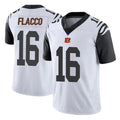 C.Bengals #16 Joe Flacco Player White Color Rush Vapor Untouchable Limted Home Game ROCER Stitched Jerseys
