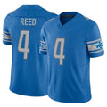 D.Lions #4 D.J. Reed Player Blue Vapor F.U.S.E. Limited Home Game ROCER Stitched Jerseys