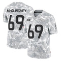 D.Broncos #69 Mike McGlinchey Player Arctic Camo Salute To Service Limited ROCER Stitched Jerseys