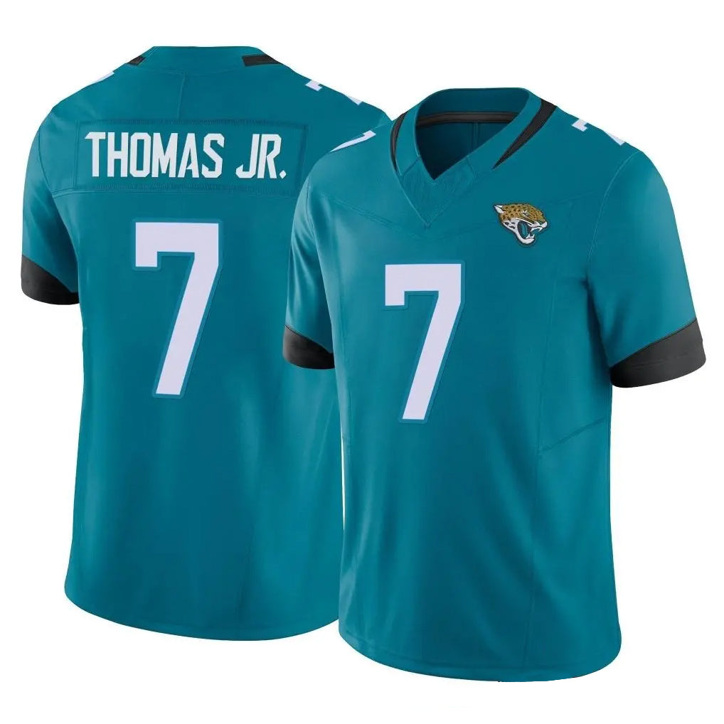 J.Jaguars #7 Brian Thomas Jr. Player Teal Vapor F.U.S.E. Limited Home Game ROCER Stitched Jerseys