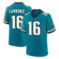J.Jaguars #16 Trevor Lawrence Player Teal Prowler Throwback Limited Home Game ROCER Stitched Jerseys