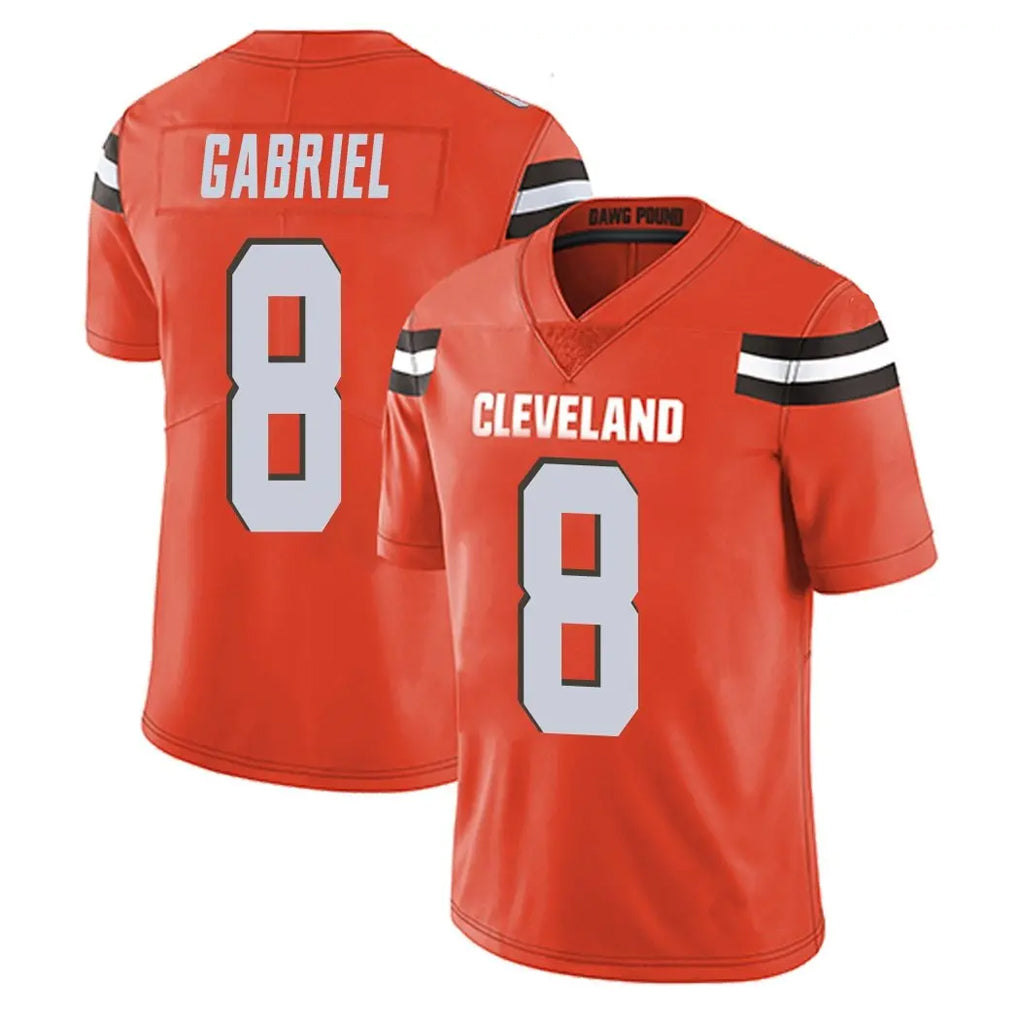 C.Browns #8 Dillon Gabriel Player Orange Alternate Vapor Untouchable Limited Home Game ROCER Stitched Jerseys