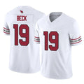 A.Cardinals #19 Carson Beck Player White Vapor F.U.S.E. Limited Home Game ROCER Stitched Jerseys