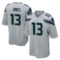 S.Seahawks #13 Ernest Jones IV Player Gray Home Game ROCER Stitched Jerseys