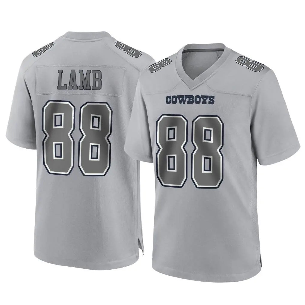 D.Cowboys #88 CeeDee Lamb Player Gray Atmosphere Fashion Home Game ROCER Stitched Jerseys