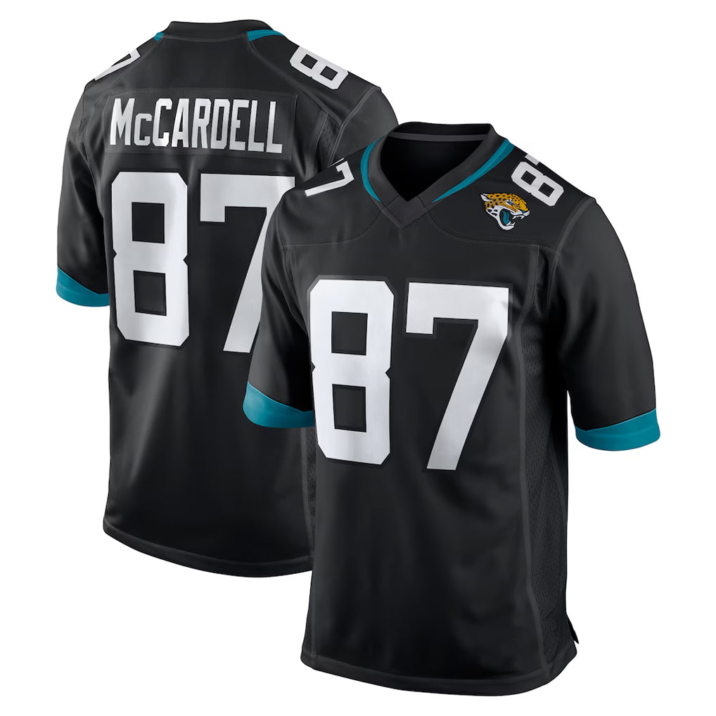 J.Jaguars #87 Keenan McCardell Player Black Home Game ROCER Stitched Jerseys
