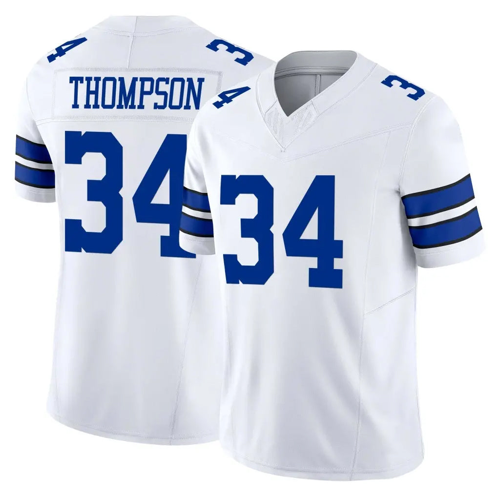 D.Cowboys #34 Jalen Thompson Player White Limited Vapor F.U.S.E. Home Game ROCER Stitched Jerseys