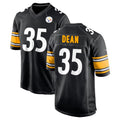 P.Steelers #35 Jamel Dean Player Black Home Game ROCER Stitched Jerseys
