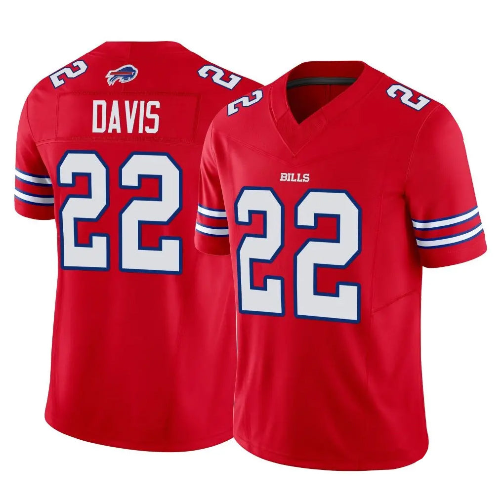 B.Bills #22 Ray Davis Player Red Vapor F.U.S.E. Limited ROCER Stitched Jerseys