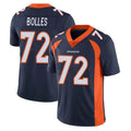 D.Broncos #72 Garett Bolles Player Navy Vapor Untouchable Limited Game ROCER Stitched Jerseys