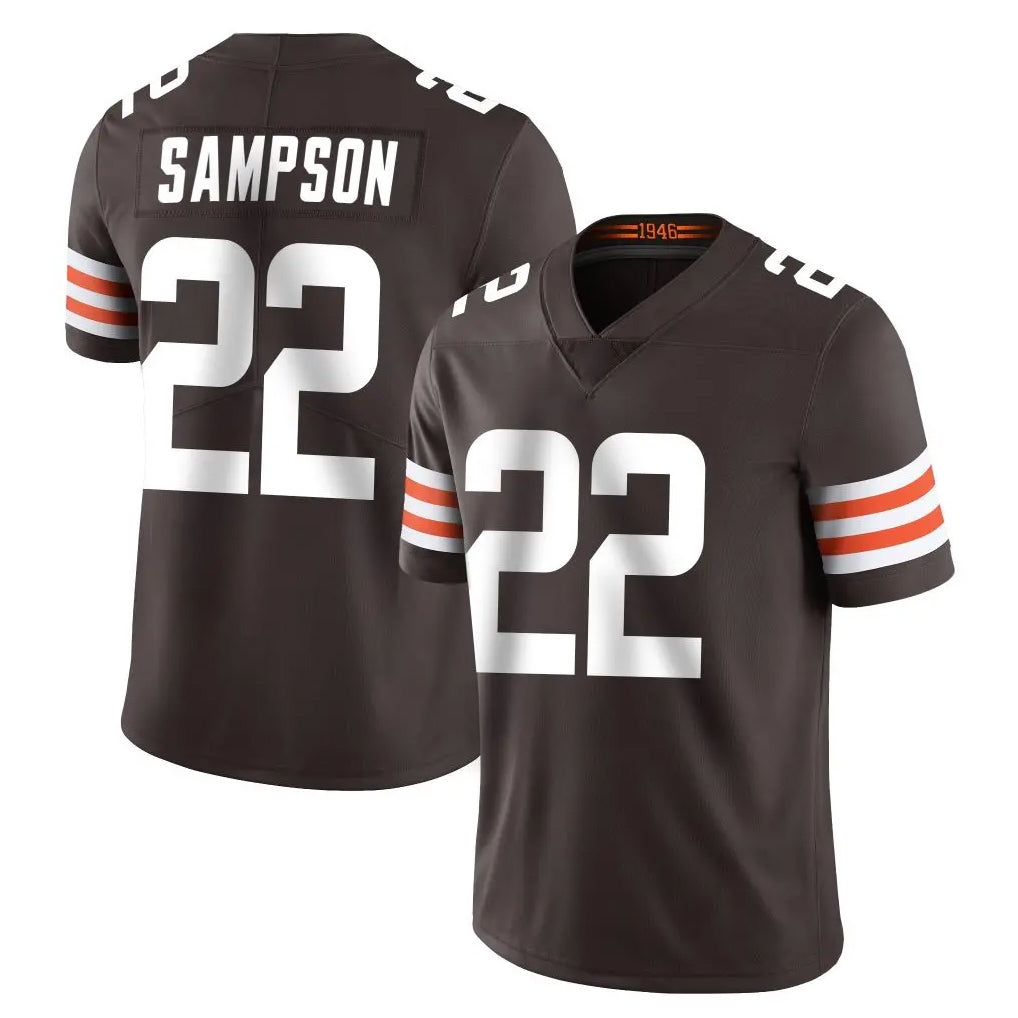 C.Browns #22 Dylan Sampson Player Brown Color Vapor Untouchable Limited Home Game ROCER Stitched Jerseys