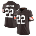C.Browns #22 Dylan Sampson Player Brown Color Vapor Untouchable Limited Home Game ROCER Stitched Jerseys