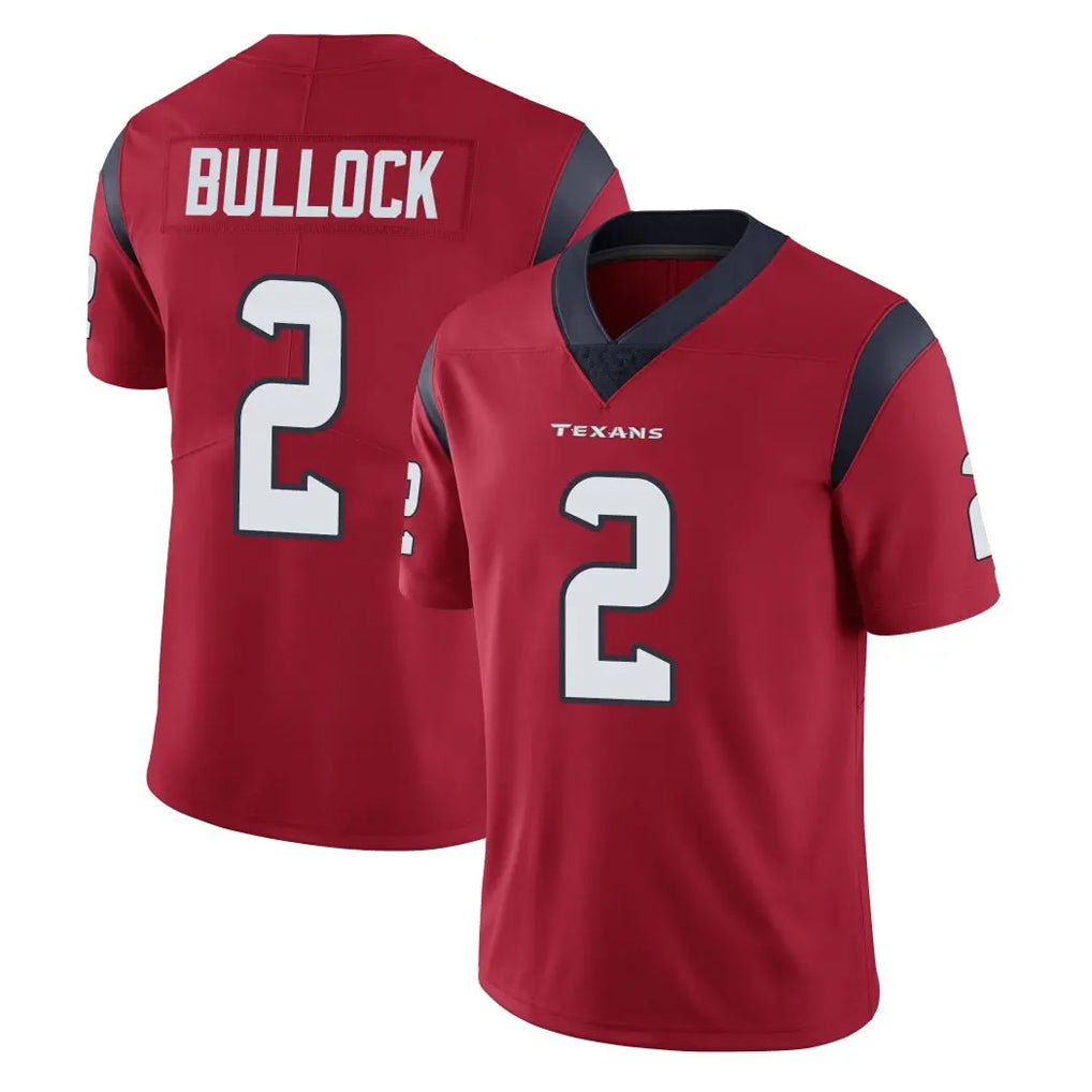 H.Texans #2 Calen Bullock Player Red Limited Vapor Untouchable Home Game ROCER Stitched Jerseys