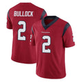 H.Texans #2 Calen Bullock Player Red Limited Vapor Untouchable Home Game ROCER Stitched Jerseys