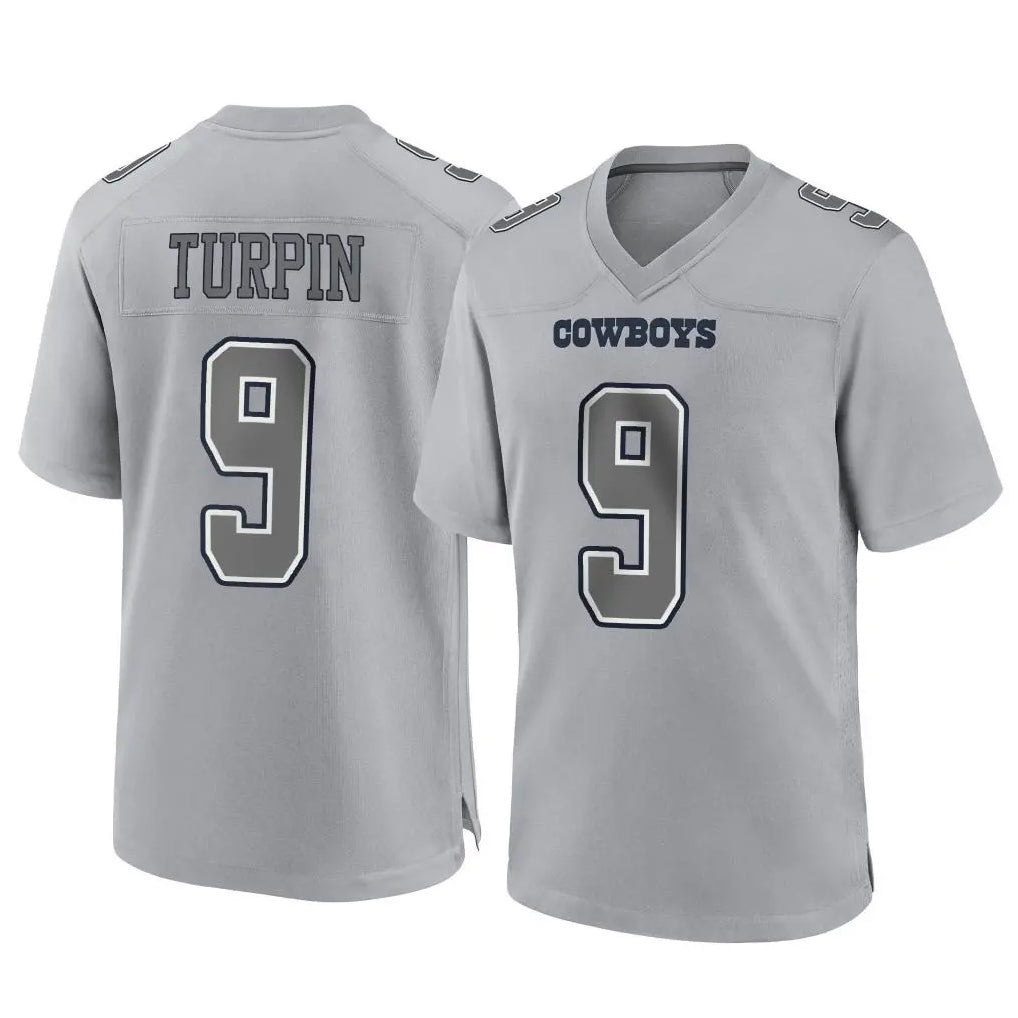 D.Cowboys #9 KaVontae Turpin Player Gray Atmosphere Fashion Home Game ROCER Stitched Jerseys