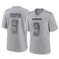 D.Cowboys #9 KaVontae Turpin Player Gray Atmosphere Fashion Home Game ROCER Stitched Jerseys