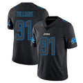 D.Lions #91 Tyleik Williams Player Black Impact Limited Home Game ROCER Stitched Jerseys