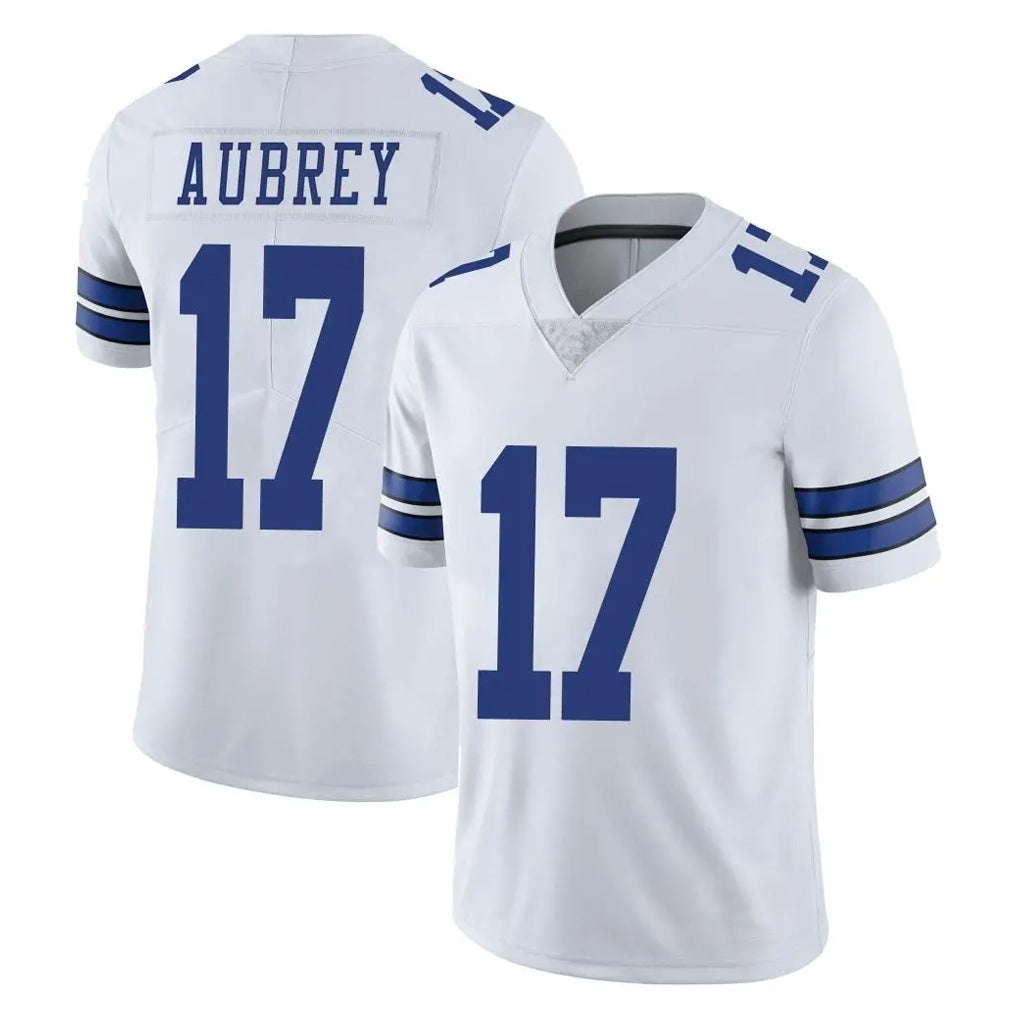 D.Cowboys #17 Brandon Aubrey Player White Vapor Untouchable Limited Home Game ROCER Stitched Jerseys