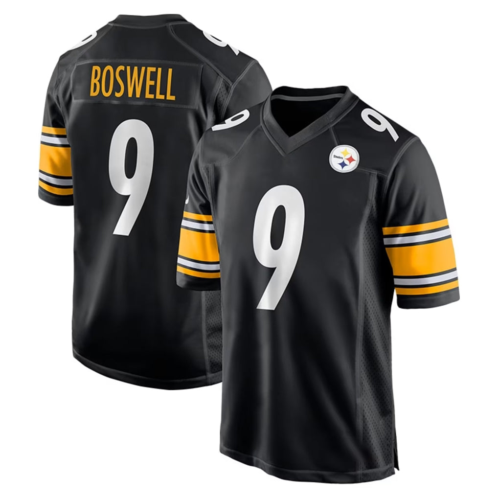 P.Steelers #9 Chris Boswell Player Black Home Game ROCER Stitched Jerseys
