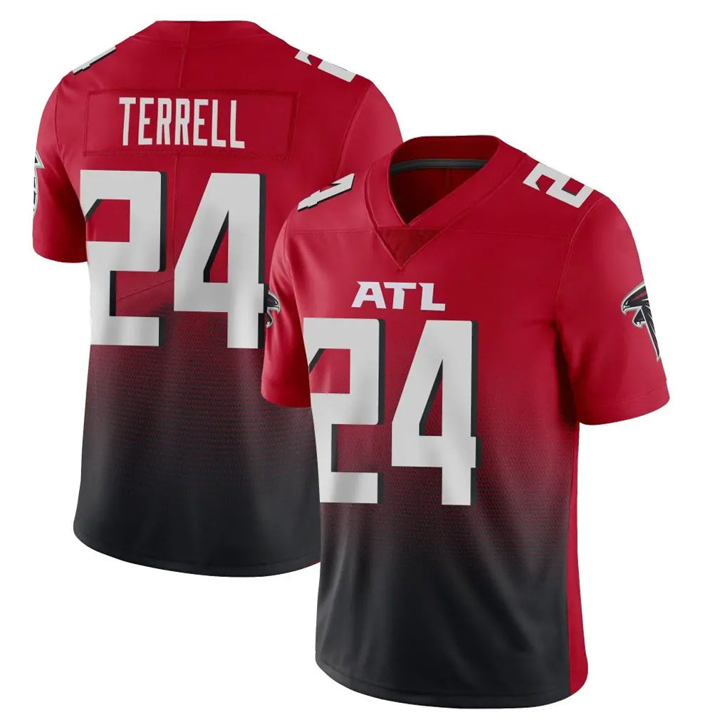 A.Falcons #24 A.J. Terrell Jr. Player Red Vapor Untouchable Limited Home Game ROCER Stitched Jerseys