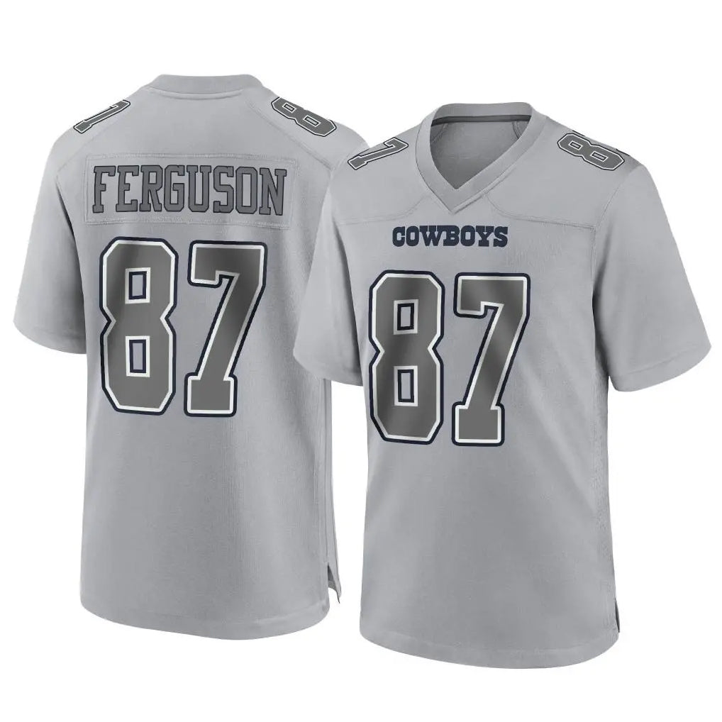 D.Cowboys #87 Jake Ferguson Player Gray Atmosphere Fashion Home Game ROCER Stitched Jerseys