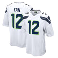 S.Seahawks #12 12th Fan Player White Home Game ROCER Stitched Jerseys
