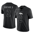 D.Broncos #2 Pat Surtain II Player Black Reflective Limited ROCER Stitched Jerseys