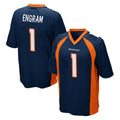 D.Broncos #1 Evan Engram Player Navy Game ROCER Stitched Jerseys