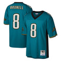 J.Jaguars #8 Mark Brunell?Player Teal Mitchell & Ness Legacy Home Game ROCER Stitched Jerseys