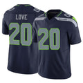 S.Seahawks #20 Julian Love Player Navy Limited Vapor F.U.S.E. Home Game ROCER Stitched Jerseys