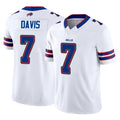 B.Bills #7 Ray Davis Player White Vapor F.U.S.E. Limited ROCER Stitched Jerseys
