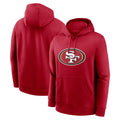 SF.49ers ## 49ers Blank Player Red LOGO Pullover Hoodies Home Game Blank Player ROCER Stitched Jerseys