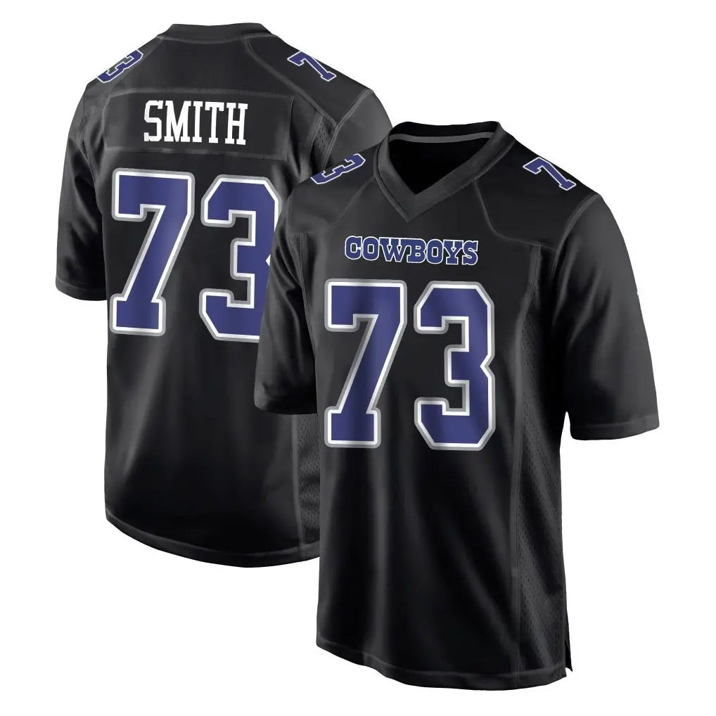 D.Cowboys #73 Tyler Smith Player Carbon Black Fashion Home Game ROCER Stitched Jerseys
