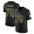 P.Steelers #76 Troy Fautanu Player Black Impact Limited Home Game ROCER Stitched Jerseys