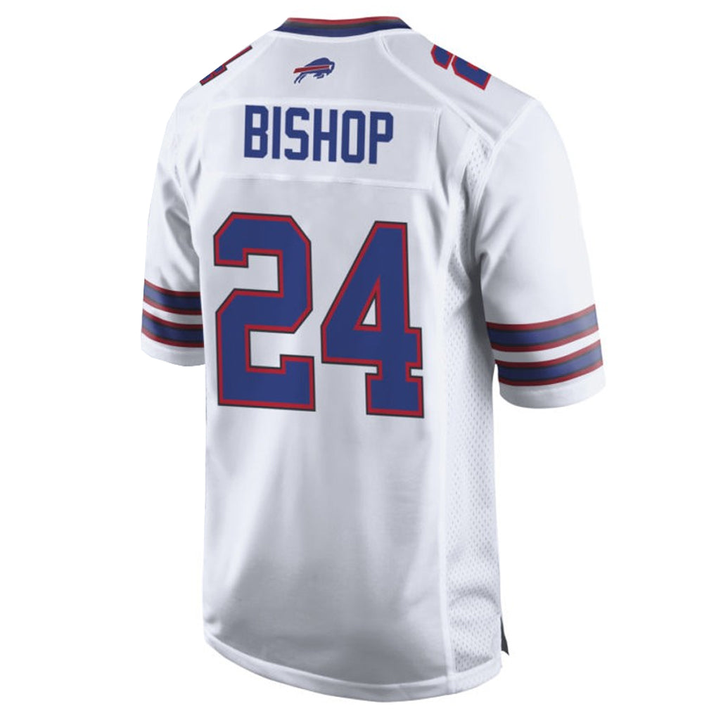 B.Bills #24 Cole Bishop Player White Home Game ROCER Stitched Jerseys